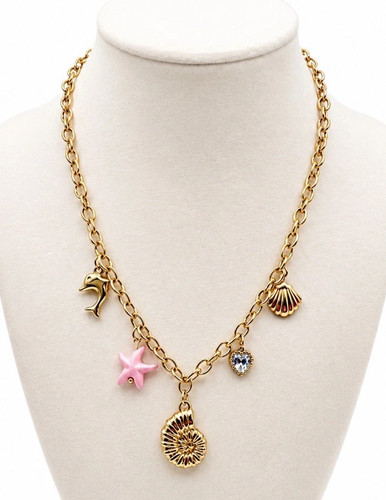18k gold plated - plated, starfish